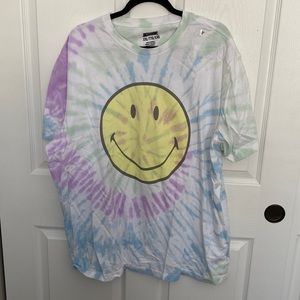 Tie Dye smilie Tee